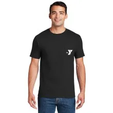 Adult Pocket 6.1oz 100% Cotton Tee  - Screen Print