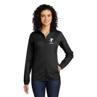 Ladies Light Weight Full-Zip Jacket - EMBROIDERY: Y LOGO w/ PEOPLE AND CULTURE TEAM